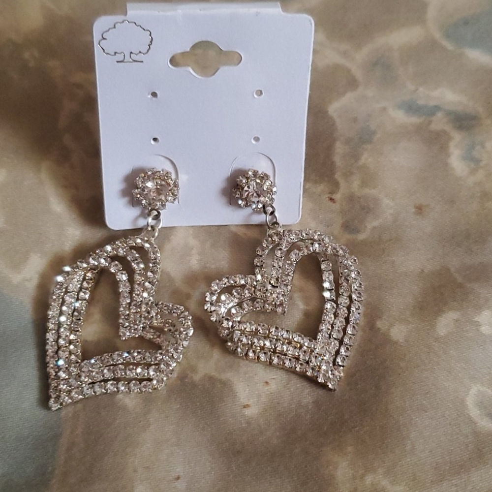 Heart Bling Earrings